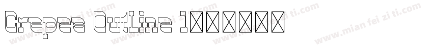 Crepes OutLine 1字体转换